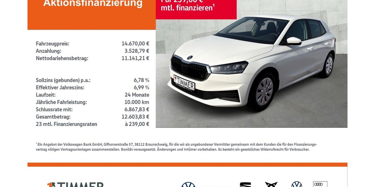 Skoda Fabia 32.812 km 14.670 &euro; Gronau 48599