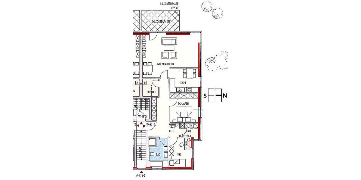 Etagenwohnung Lingen (Ems) Lingen - 3 Zimmer, 95 m&sup2;, 329.800&euro; | Angebot:26485773