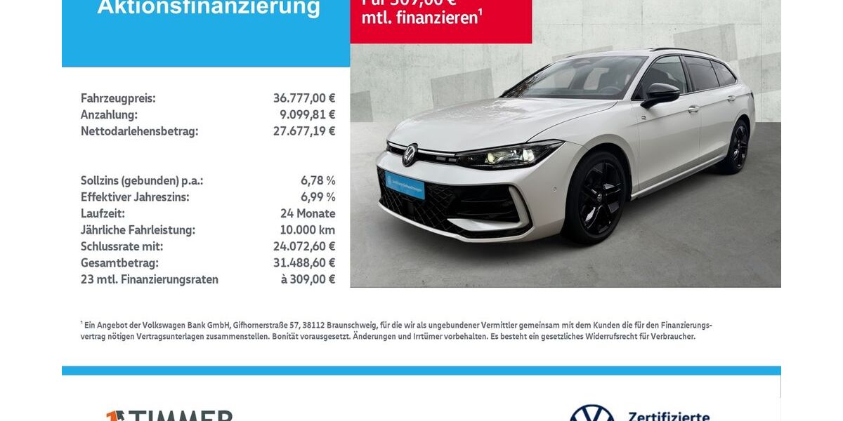 VW Passat Variant 34.606 km 35.879 &euro; Lingen 49808