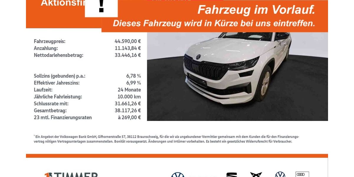 Skoda Kodiaq 18.546 km 44.590 &euro; Lingen 49808