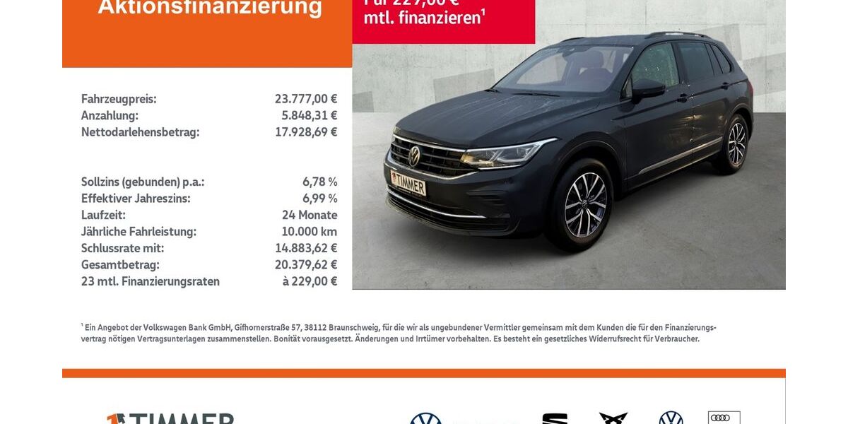VW Tiguan 120.054 km 23.777 &euro; Gronau 48599