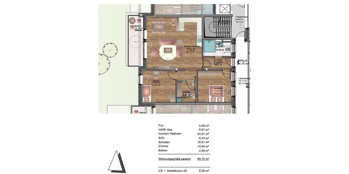 Etagenwohnung Wietmarschen - 3 Zimmer, 95 m&sup2;, 950&euro; | Angebot:26030347