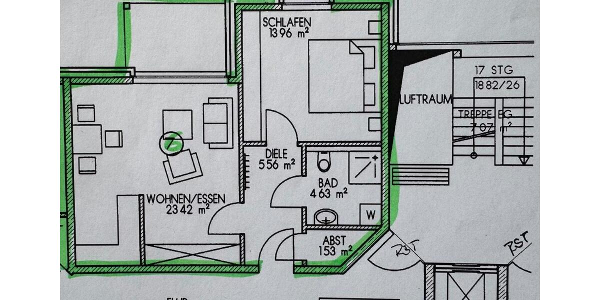 Etagenwohnung Schüttorf - 2 Zimmer, 49 m&sup2;, 179.000&euro; | Angebot:26533670