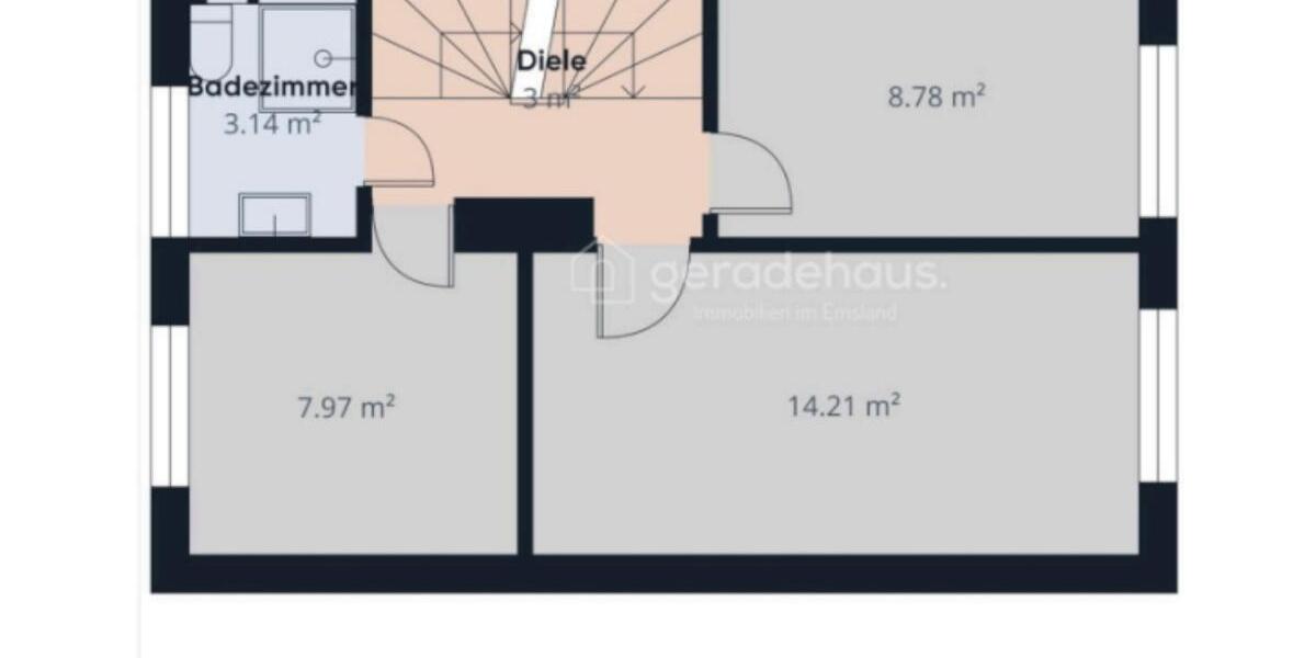 Etagenwohnung Lingen (Ems) Damaschke - 5 Zimmer, 115 m&sup2;, 300&euro; | Angebot:25588598