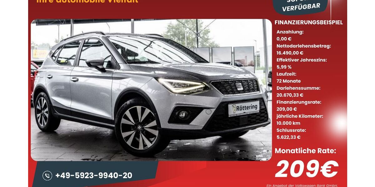Seat Arona 52.900 km 15.600 &euro; Schüttorf 48465
