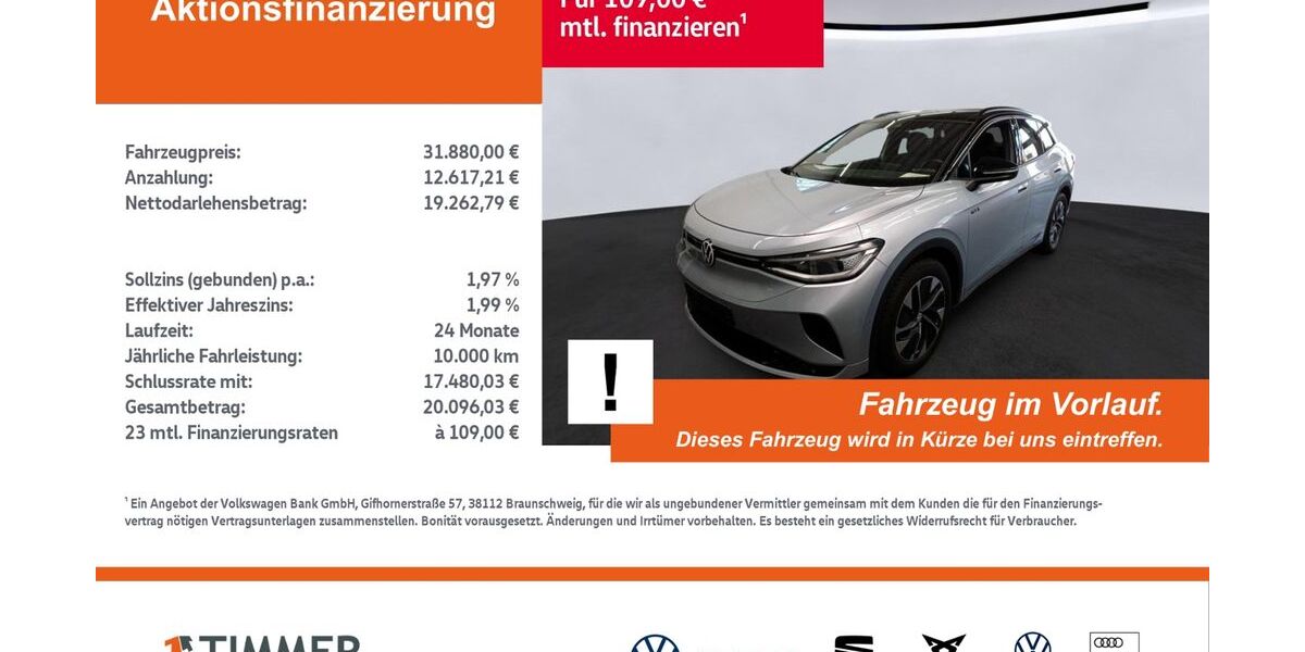 VW ID.4 43.209 km 31.880 &euro; Nordhorn 48529