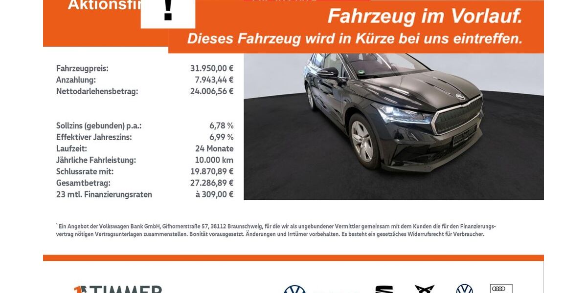 Skoda Enyaq 31.374 km 31.950 &euro; Gronau 48599