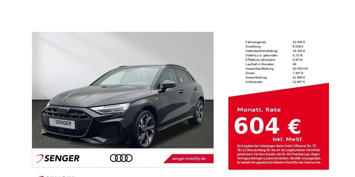 Audi A3 6.900 km 42.990 &euro; Lingen 49809