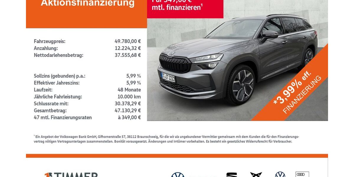 Skoda Kodiaq 34.999 km 48.820 &euro; Nordhorn 48529