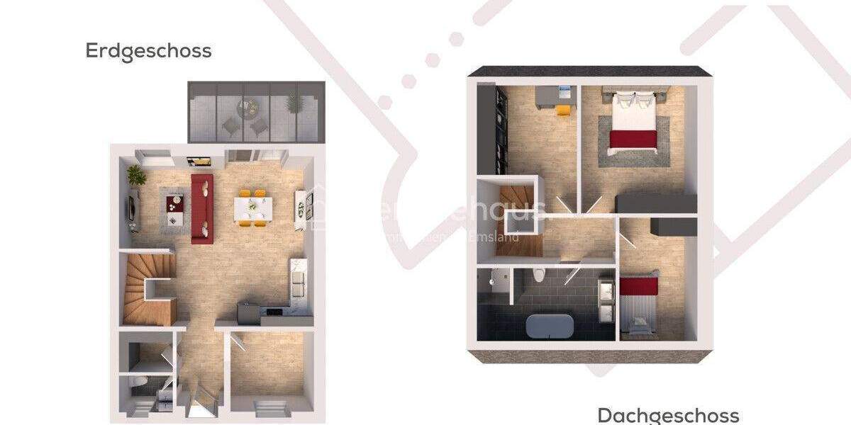 Reihenmittelhaus Lingen / Schepsdorf Schepsdorf - 4 Zimmer, 107 m&sup2;, 299.000&euro; | Angebot:25691255