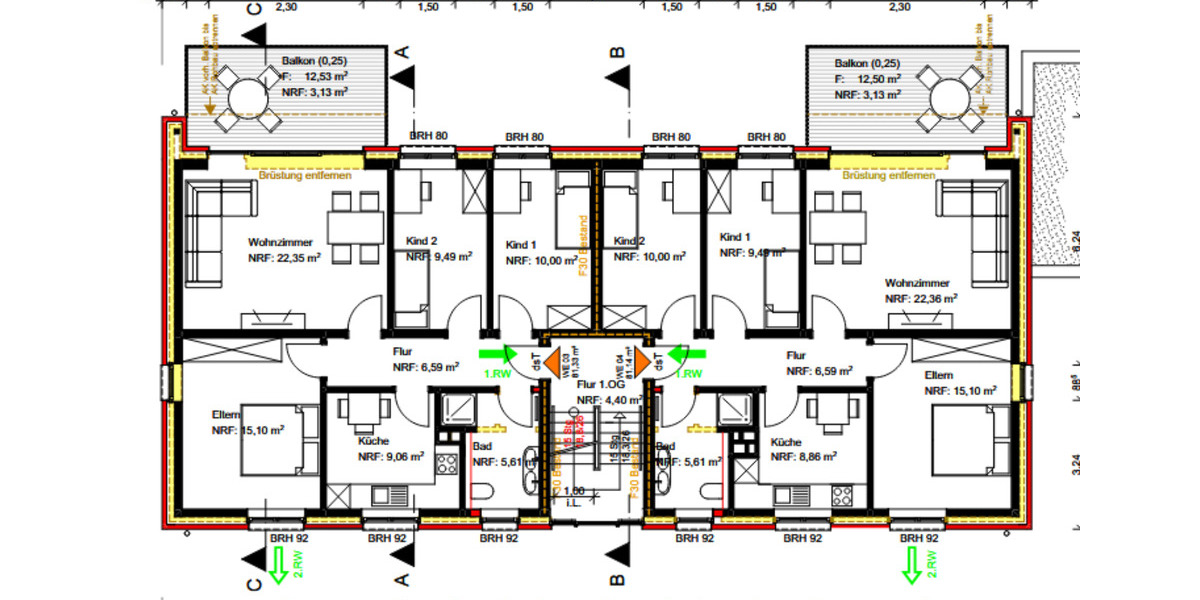 Etagenwohnung Schüttorf - 4 Zimmer, 81 m&sup2;, 975&euro; | Angebot:25882032
